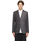 Comme des Garcons Homme Deux Multicolor Wool Check Blazer