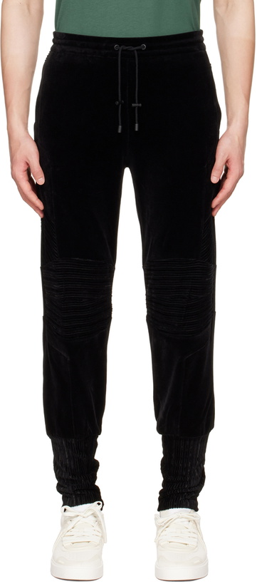 Photo: Balmain Black Velvet Lounge Pants