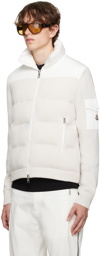 Moncler White Quilted Down Jacket