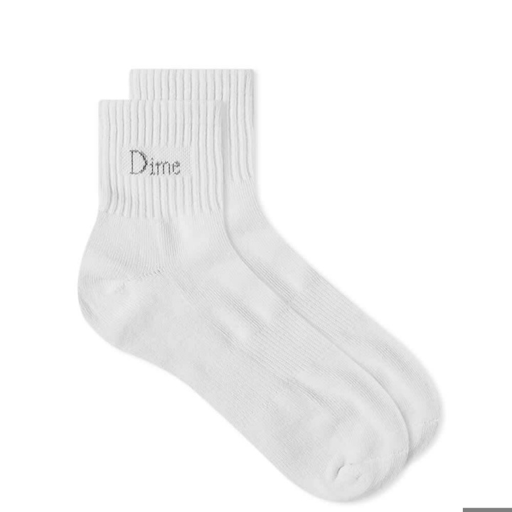 Photo: Dime Men's Classic Logo Socks in White