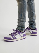 AMIRI - Skel-Top Colour-Block Leather Sneakers - Purple