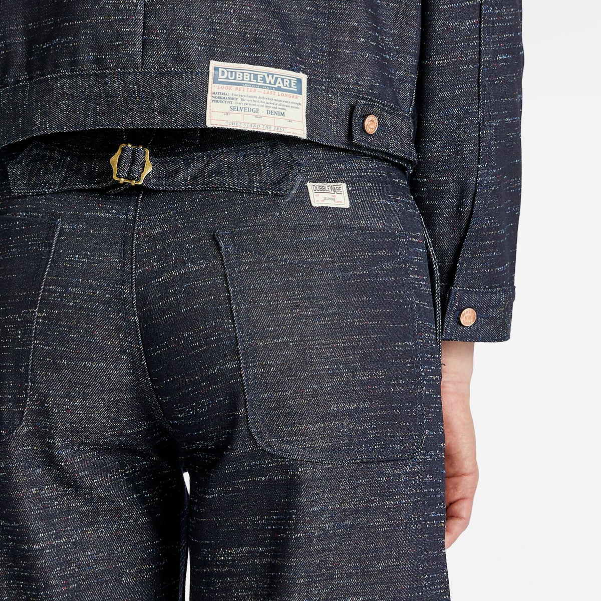 Dubbleware Men's Selvedge 5 Pocket Jeans in Rainbow