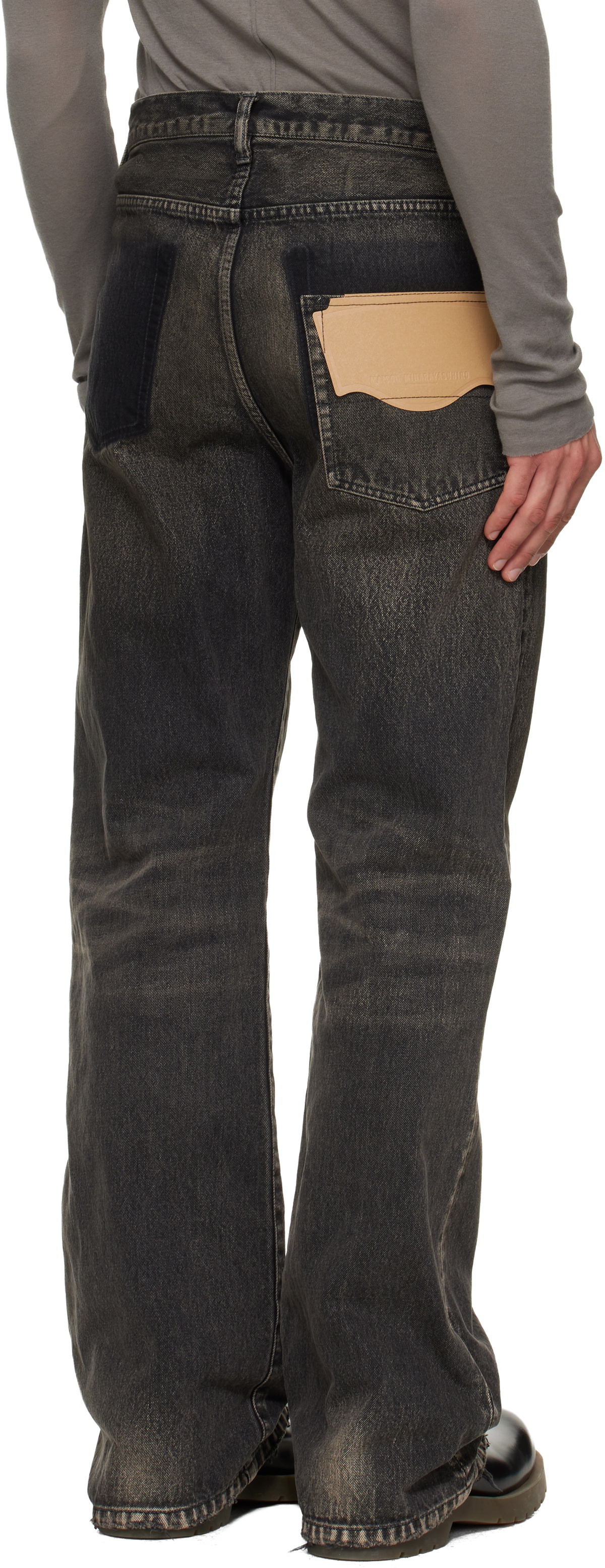 Maison MIHARA YASUHIRO Black Flared Jeans
