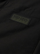 KENZO - Logo-Appliquéd Padded Cotton Overshirt - Black
