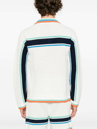 Casablanca White Tennis Stripe Cardigan
