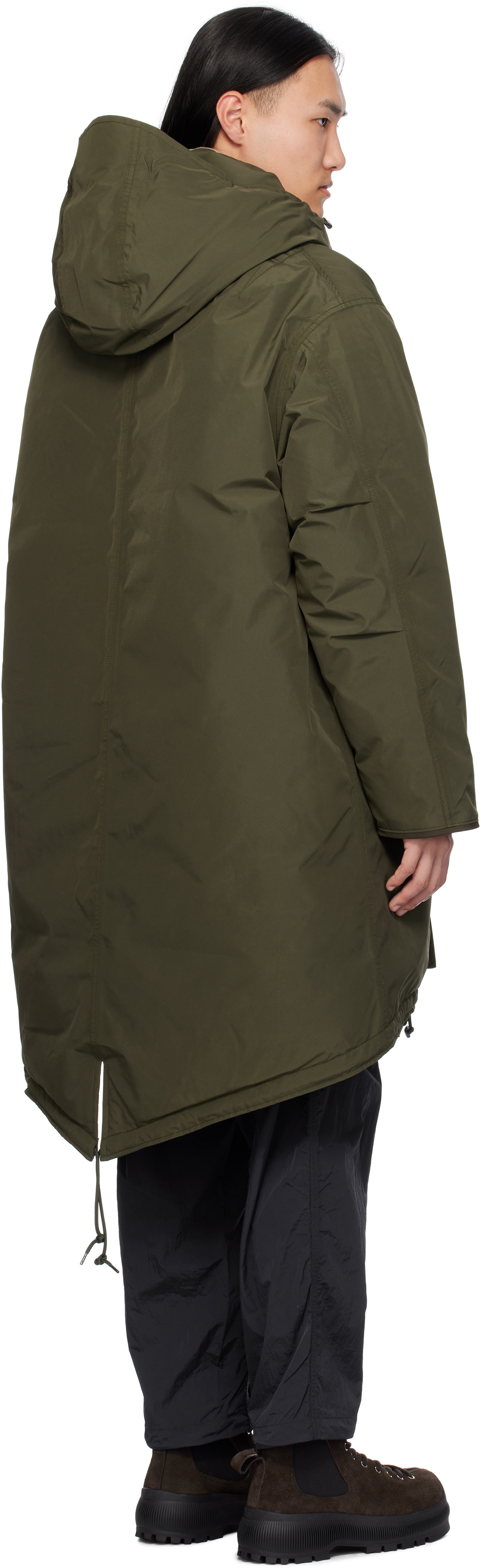 nanamica Khaki GORE-TEX Long Down Coat Nanamica