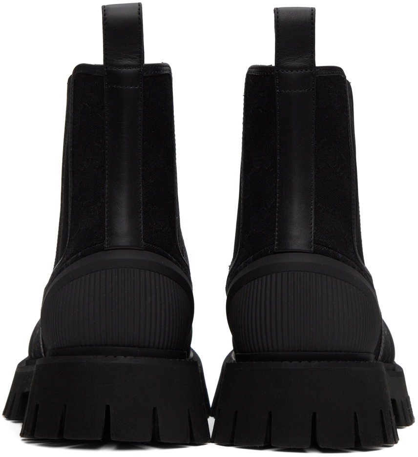 Gucci Black GG Chelsea Boots