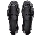 Alexander McQueen Men's Chunky Leather Loafer in Black