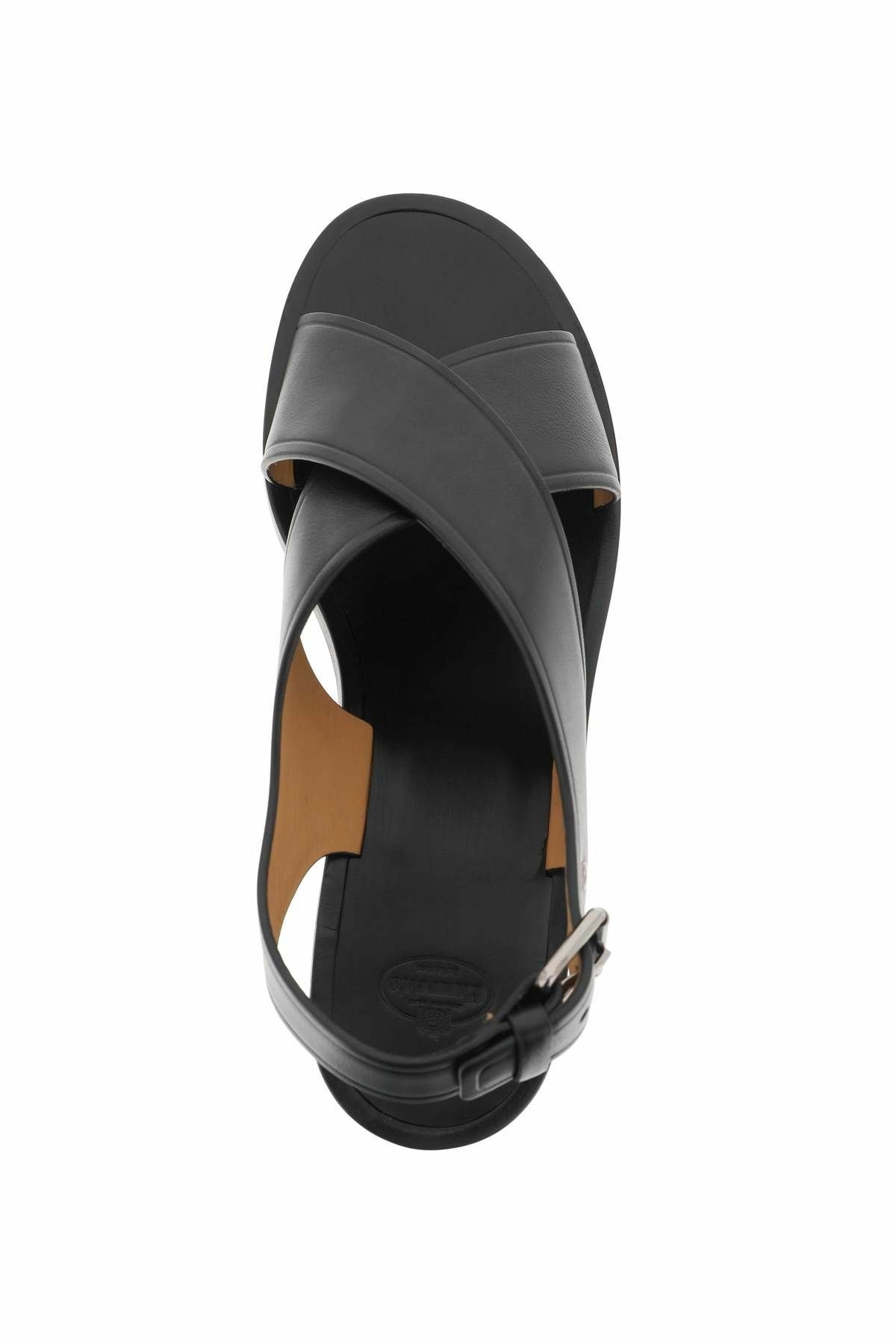 サンダル・ミュール Church's Black leather Rhonda sandals (DX01049FG F0AAB) Church's Black Leather Rhonda Sandals | italist