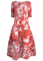 Julia Heuer Uma Plissé Crepe Maxi Dress - Red - One Size