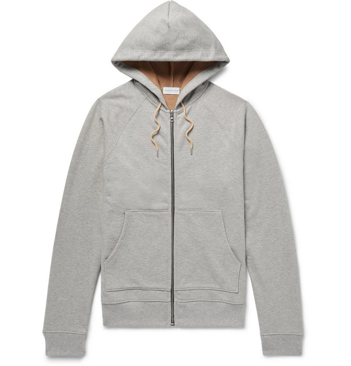 Photo: John Elliott - Loopback Cotton-Jersey Zip-Up Hoodie - Men - Gray