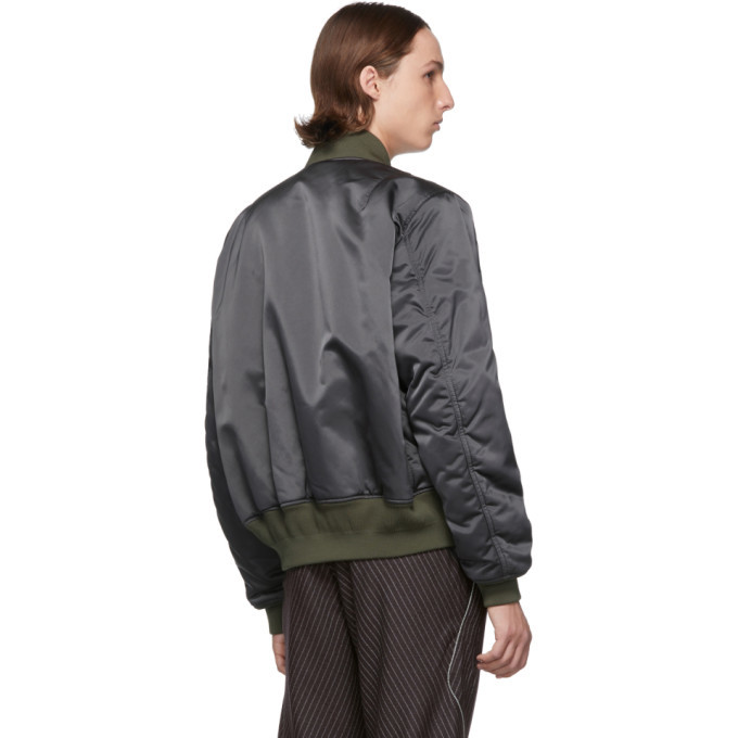 Maison Margiela Grey Classic Bomber Jacket Maison Margiela