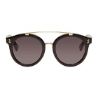 Stella McCartney Black Double Bridge Sunglasses