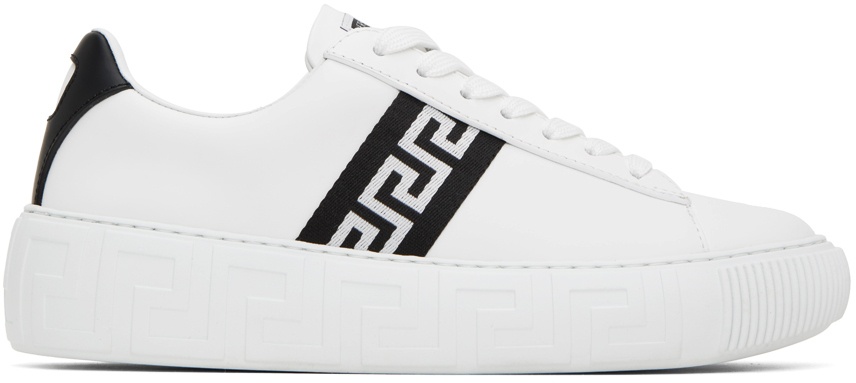 Versace White Greca Sneakers Versace