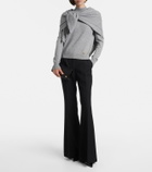 Oscar de la Renta Scarf-detail cashmere sweater