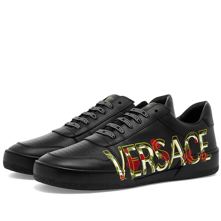 Photo: Versace Side Logo Tennis Sneaker