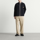 Service Works Men's Polka Dot Chore Shirt Jacket in Navy