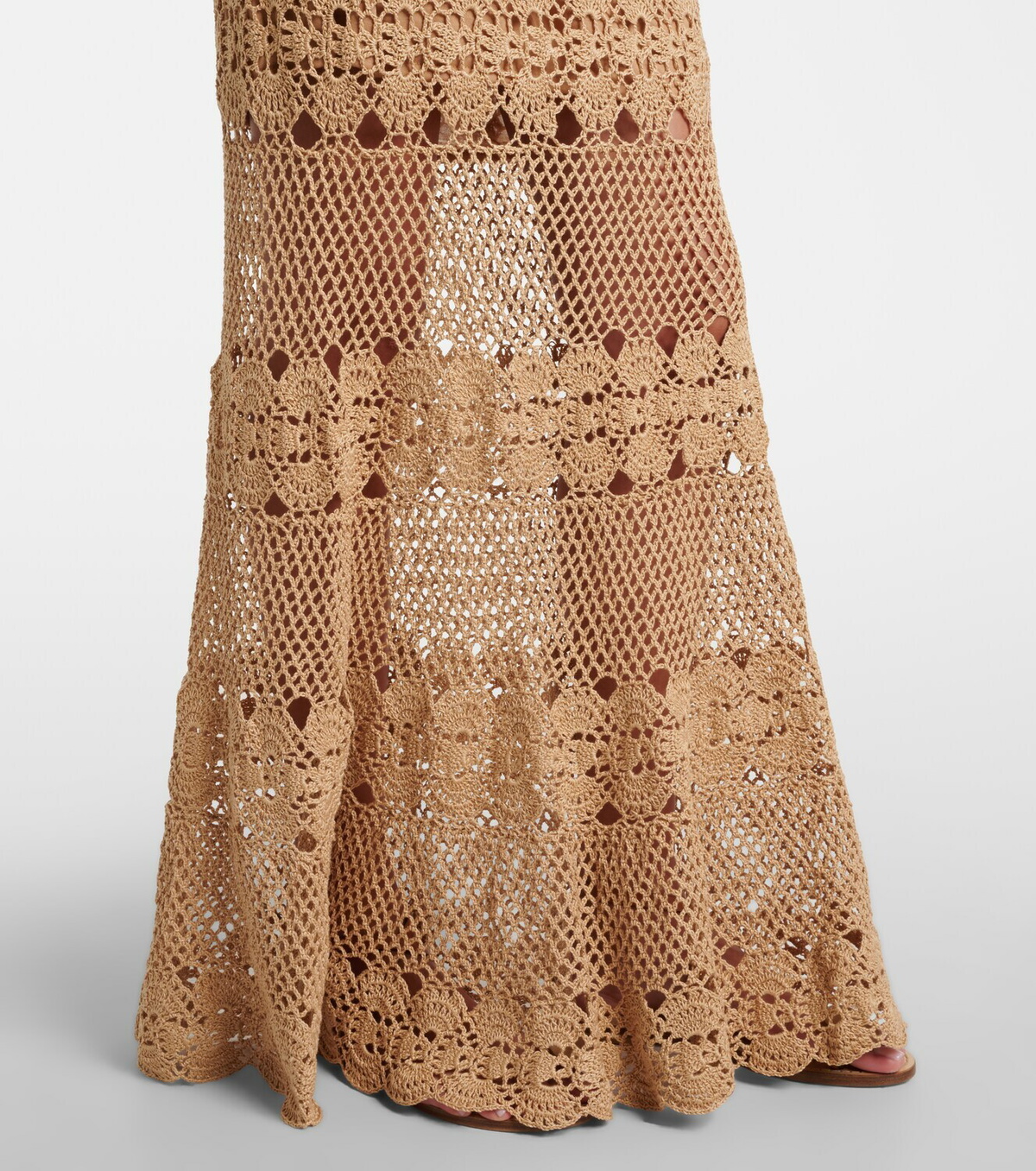 Anna Kosturova Marianne crochet cotton maxi dress