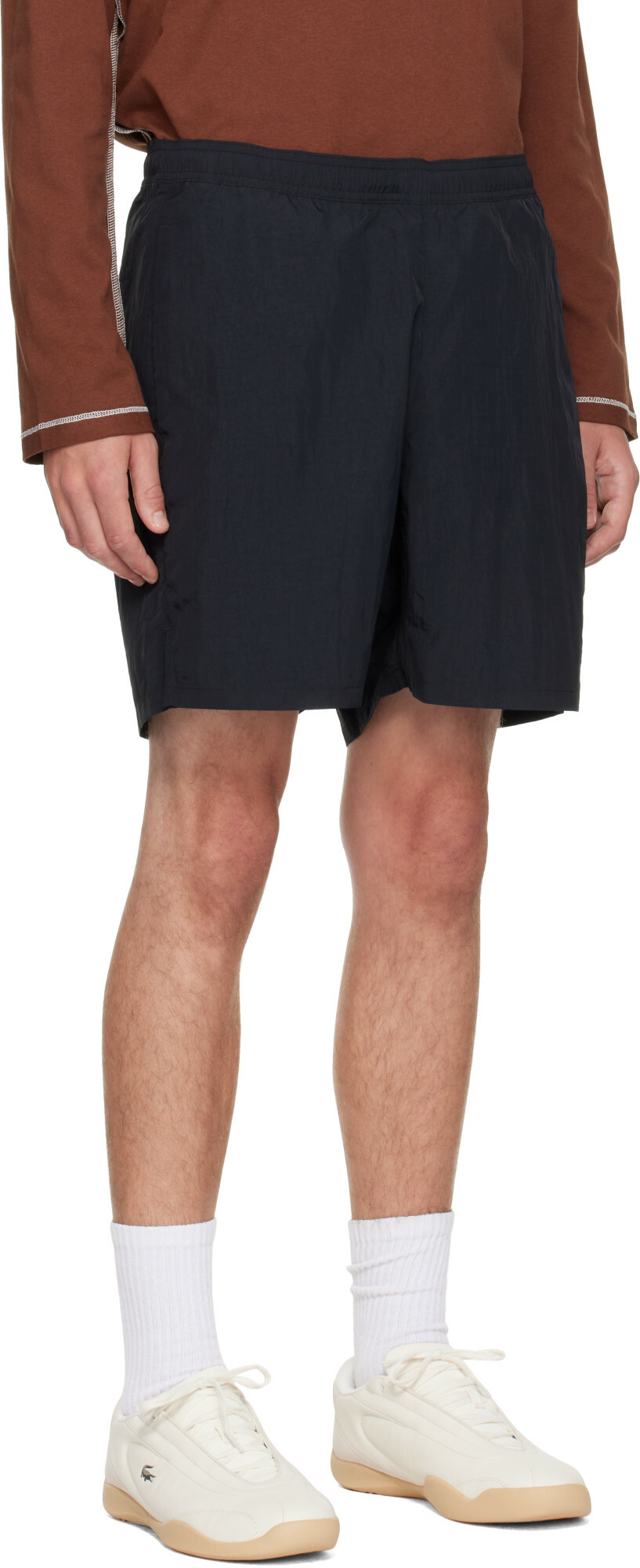 Palmes Black Logo Tennis Shorts