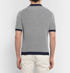 Incotex - Slim-Fit Stretch-Knit Polo Shirt - Navy
