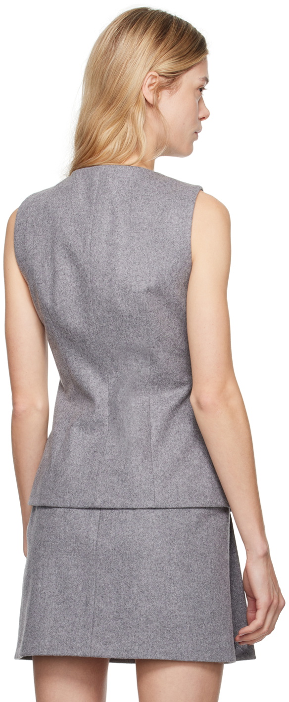 MSGM Gray Studs Vest