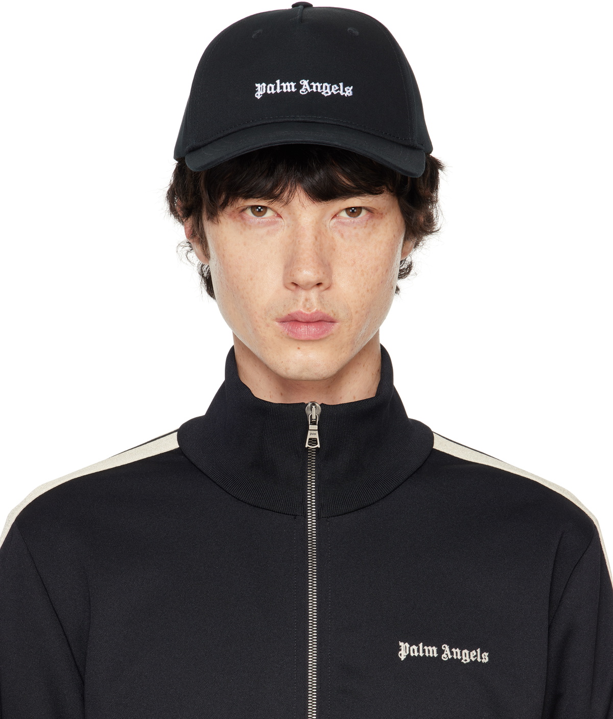 【Palm angels】クラシック ロゴ キャップ Palm Angels Black Classic Logo Cap Palm Angels