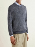 Inis Meáin - Linen and Cotton-Blend Sweater - Blue