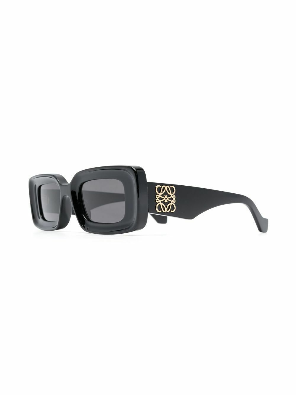 LOEWE EYEWEAR Anagram-Plaque Rectangle-Frame Sunglasses