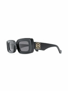 LOEWE EYEWEAR Anagram-Plaque Rectangle-Frame Sunglasses