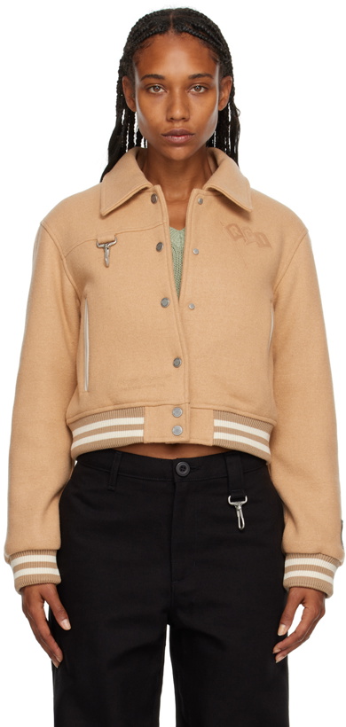 Photo: Reese Cooper Tan Embroidered Bomber Jacket