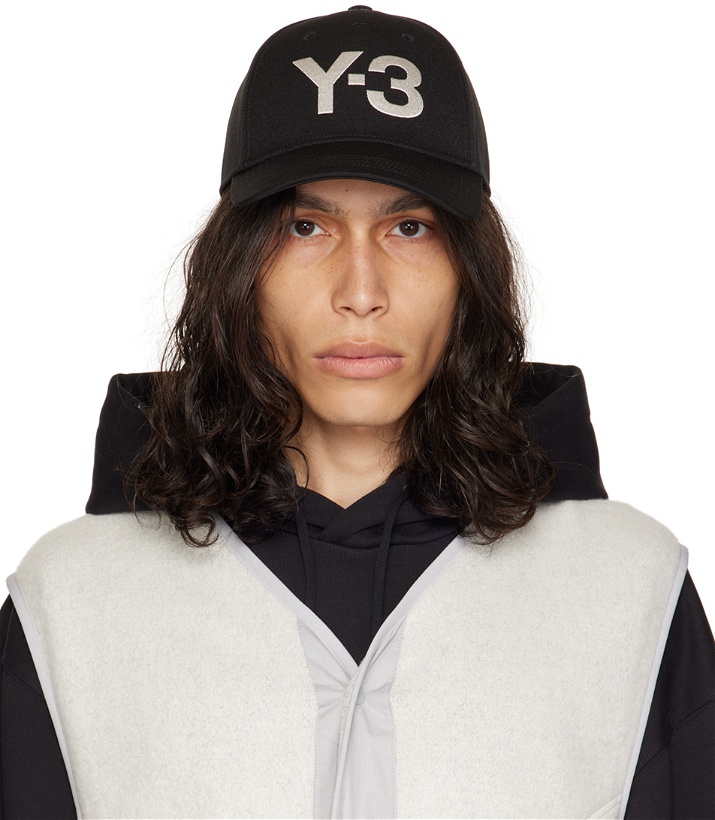 Photo: Y-3 Black Embroidered Cap