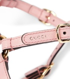 Gucci - XS faux leather dog harness