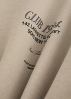 Club 1984 Soho Hooded Cotton Sweatshirt Brown