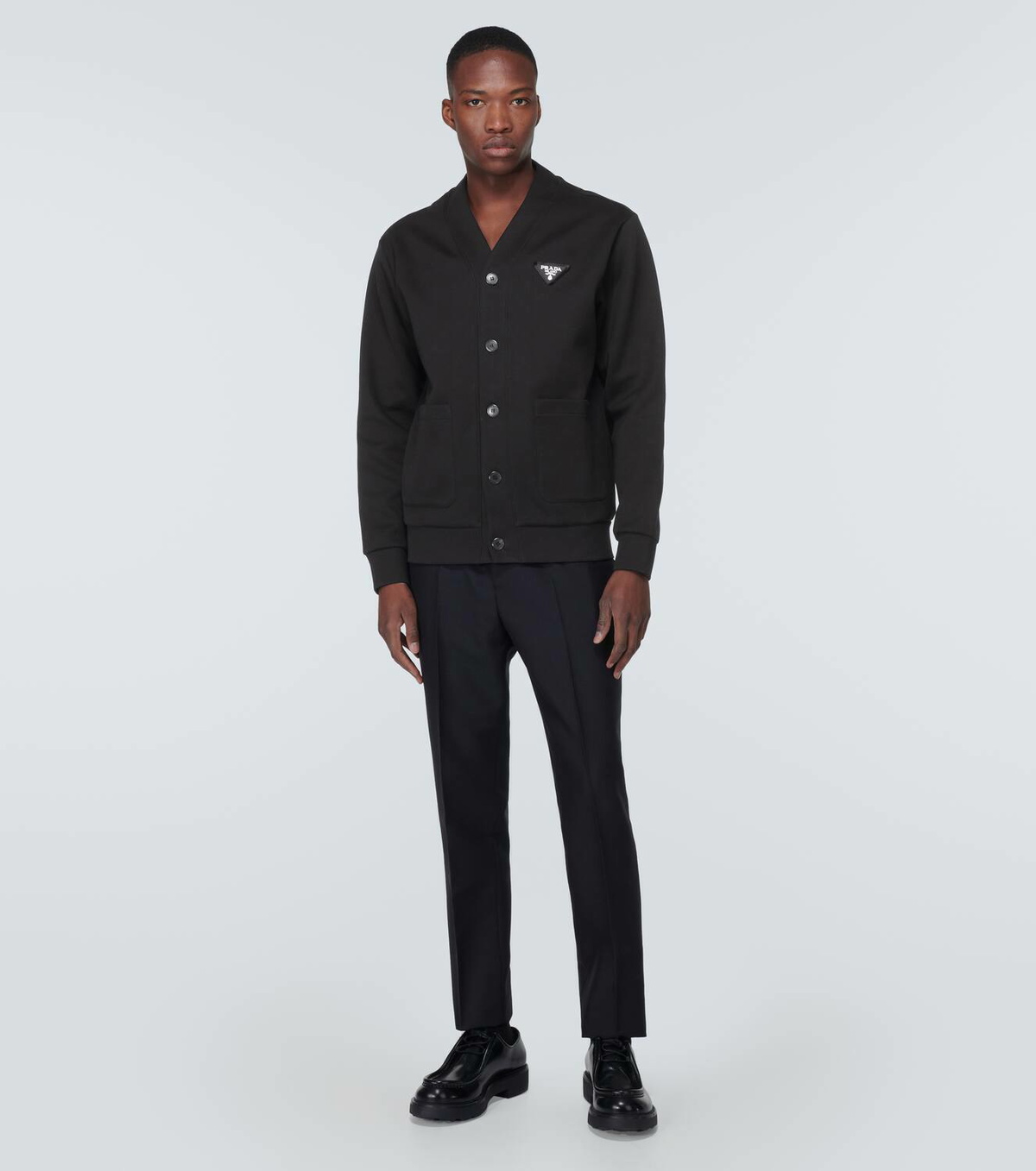 Prada Cotton-blend fleece cardigan Prada