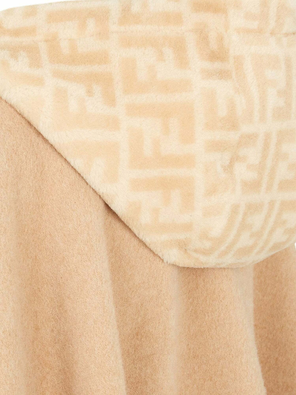 Fendi Poncho Beige Womens Cape