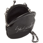 Yohji Yamamoto Black Leather Coin Pouch