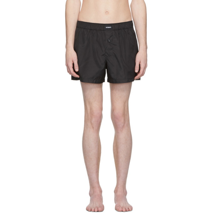 Photo: Vetements Black Swim Shorts
