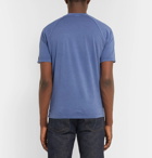 Aspesi - Slim-Fit Washed Cotton-Jersey T-Shirt - Men - Blue