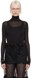Maison Margiela Black High-Neck Bodysuit