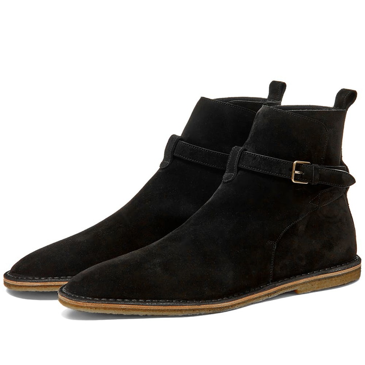 Photo: Saint Laurent Nino 10mm Suede Jodhpur Boot