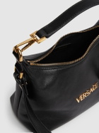 VERSACE Versace Tag Leather Hobo Bag
