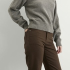 DUNST Women's Essential Straight Leg Jeans in Brown