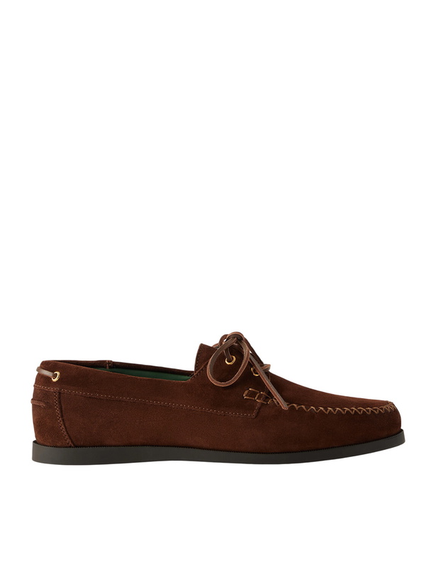 Photo: VINNY's - Boatman Suede Boat Shoes - Brown