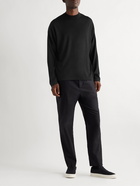 The Row - Delsie Merino Wool Mock-Neck Sweater - Black