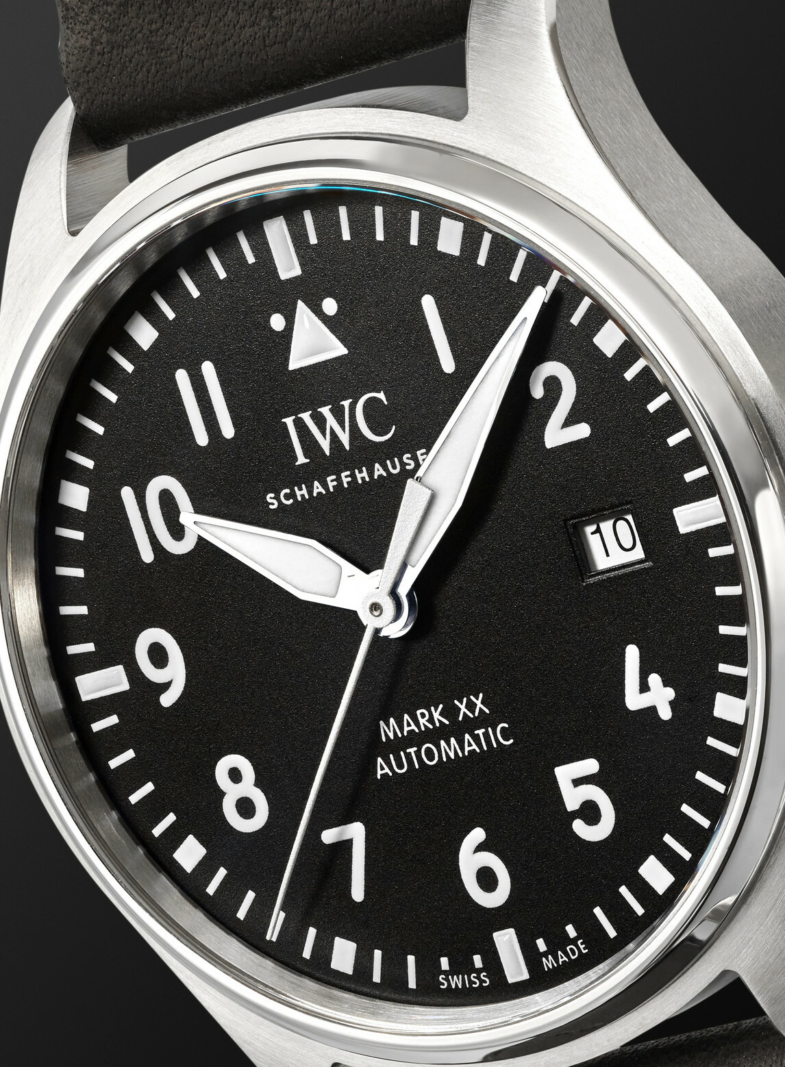IWC Schaffhausen - Pilot's Mark XX Automatic 40mm Stainless Steel and Leather Watch, Ref. No. IW328201