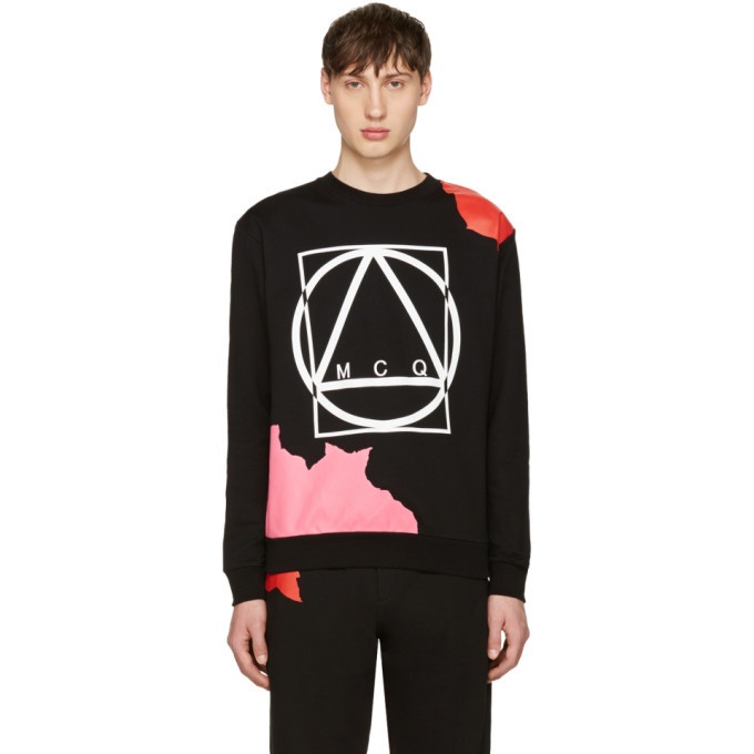 Photo: McQ Alexander McQueen Black Abstract Icon Clean Pullover