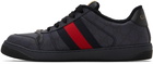 Gucci Navy Screener Sneakers