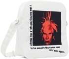 Comme des Garçons Shirt White Andy Warhol Print Messenger Bag