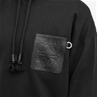 Loewe Men's Anagram Patch Pocket Hoodie in Black