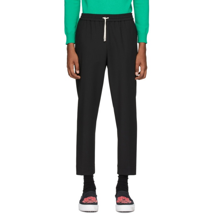 Photo: Kenzo Black Tapered Cropped Trousers